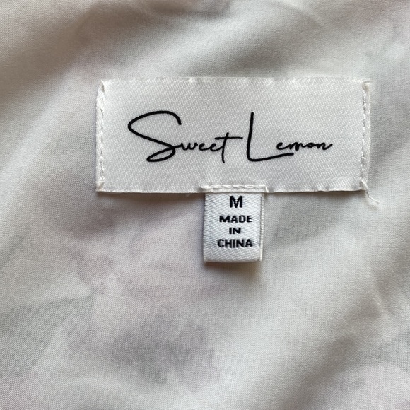 Sweet Lemon Cream and Pink Top - Picture 4 of 5